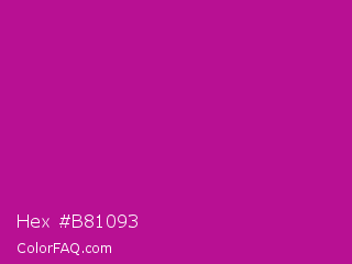 Hex #b81093 Color Image