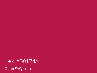 Hex #b8174a Color Image