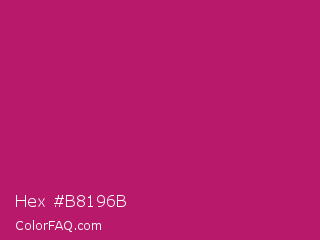 Hex #b8196b Color Image