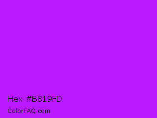 Hex #b819fd Color Image