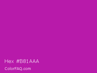 Hex #b81aaa Color Image