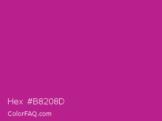 Hex #b8208d Color Image