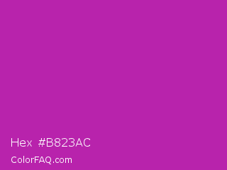 Hex #b823ac Color Image