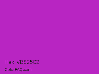 Hex #b825c2 Color Image