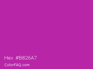Hex #b826a7 Color Image