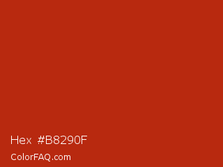 Hex #b8290f Color Image
