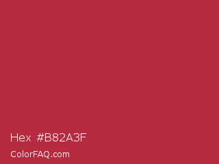 Hex #b82a3f Color Image