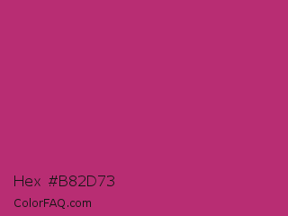 Hex #b82d73 Color Image
