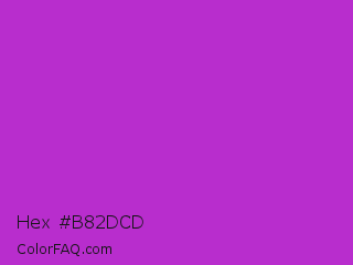 Hex #b82dcd Color Image