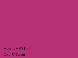 Hex #b83177 Color Image