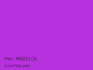 Hex #b831de Color Image