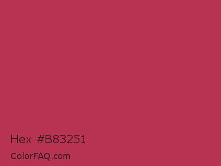 Hex #b83251 Color Image