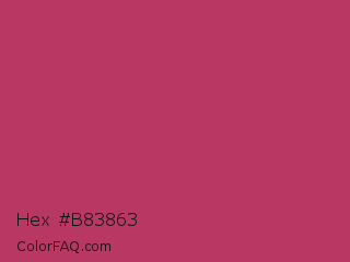 Hex #b83863 Color Image