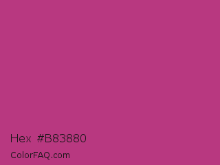 Hex #b83880 Color Image