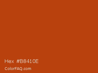 Hex #b8410e Color Image
