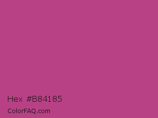 Hex #b84185 Color Image