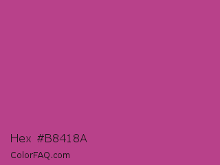 Hex #b8418a Color Image