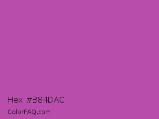 Hex #b84dac Color Image