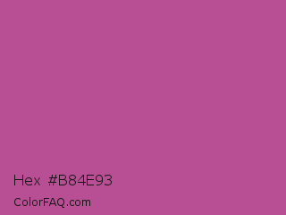 Hex #b84e93 Color Image