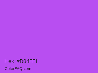 Hex #b84ef1 Color Image