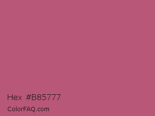 Hex #b85777 Color Image