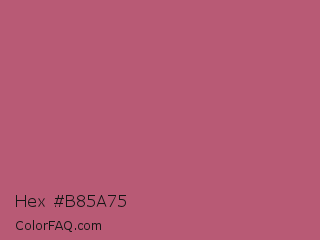 Hex #b85a75 Color Image