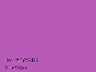 Hex #b85ab8 Color Image