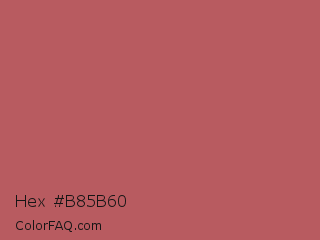 Hex #b85b60 Color Image