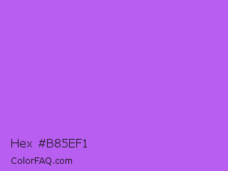 Hex #b85ef1 Color Image