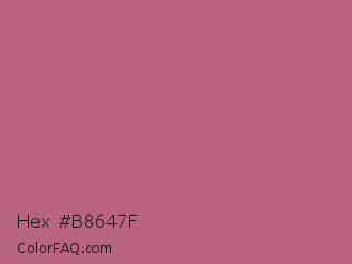 Hex #b8647f Color Image