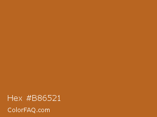 Hex #b86521 Color Image