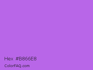 Hex #b866e8 Color Image