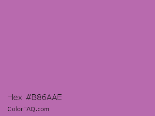 Hex #b86aae Color Image
