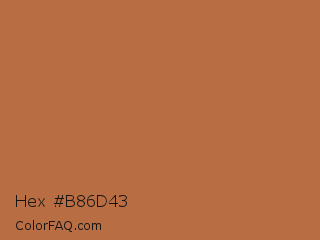 Hex #b86d43 Color Image