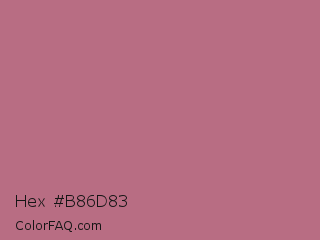 Hex #b86d83 Color Image
