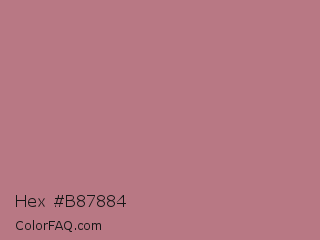 Hex #b87884 Color Image