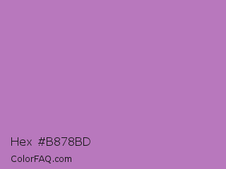 Hex #b878bd Color Image