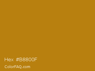 Hex #b8800f Color Image