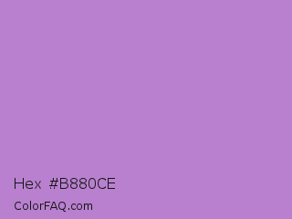 Hex #b880ce Color Image