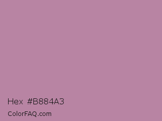 Hex #b884a3 Color Image