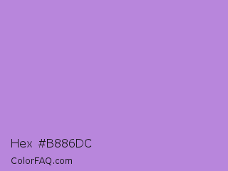 Hex #b886dc Color Image