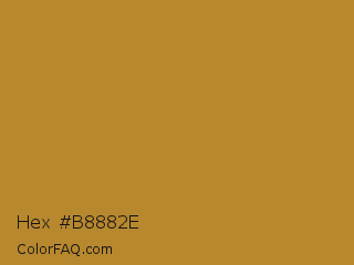 Hex #b8882e Color Image