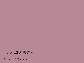 Hex #b88895 Color Image