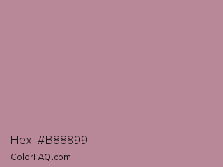Hex #b88899 Color Image
