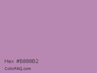 Hex #b888b2 Color Image