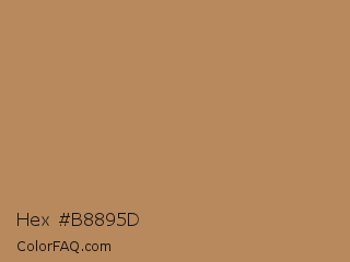 Hex #b8895d Color Image