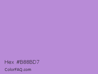 Hex #b88bd7 Color Image