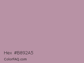 Hex #b892a5 Color Image