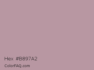 Hex #b897a2 Color Image