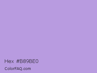 Hex #b89be0 Color Image